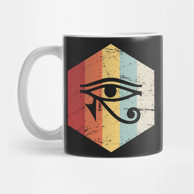 Retro Vintage Egyptian Eye Of Horus by MeatMan